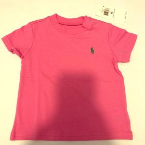 Boys Pink Ralph Lauren T-shirt